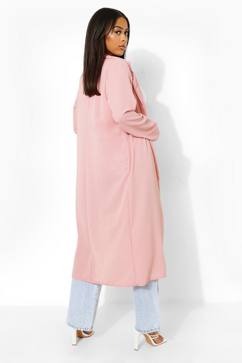 Dusky pink duster on sale coat